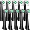 IO Replacement Heads Compatible with Oral B iO 2 3 4 5 6 7 8 9 10 Series Electric Toothbrush, 10 Pcs Brush Heads Compatible with Oral B for Teeth Clean (Black)