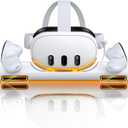 Fast VR Charging Dock for Meta Oculus Quest 3: LED Quest Charger Station for Oculus 3 Aceesories - Controller Charger with 2 Rechargeable Batteries/20W USB-C Charger Adapter