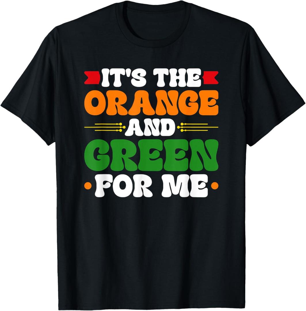 It's The Orange And Green For Me HBCU T-Shirt Small