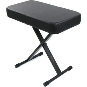 X-Style Adjustable Piano Bench Stool for Keyboard  Portable Padded Seat, Heavy Duty Keyboard Chair for Adults/Kids, 20.9"/22.6"/24" 4/25.2" Height, (Black)