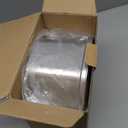 Cat Water Fountain Stainless Steel 108oz/3.2L, APAUK Automatic Pet Fountain Dog Water Dispenser with Water Level Window, Quiet Cat Fountain for Drinking, Inside with Replacement(1 Filter&1 Sponge) (Silver)