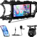 NHOPEEW [4+128G] Upgrade Radio for Kia Optima K5 2013 2014 2015: 9 inch Android IPS Incell Touchscreen Stereo - Wireless Carplay and Android Auto, 5G/WiFi, GPS, EQ, Bluetooth 5.0 + Backup Camera