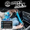 Chemical Guys Sticky Icky Car Cleaning Gel, Green Apple & Sweet Strawberry Scent - Detailing Kit, Car Dust Crevice Cleaner, Slime Auto Air Vent, Cleaning Putty For Keyboard Cleaner (2 Pack)