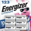 Energizer 123 Lithium Batteries (6 Pack), 3V Photo Batteries
