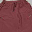 Hugut Women's Lightweight Hiking Cargo Shorts Quick Dry Athletic Shorts Camping Travel Golf Zipper Pockets Water Resistant Size M