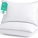 Sasttie King Size Pillows Set of 2, Bed Pillows for Side, Back, and Stomach Sleepers - Oeko-Tex Certified Supportive Down Alternative Plump Filling - Hotel Quality and Machine Washable, 2 Pack