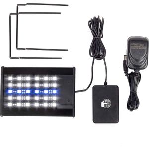 REPTI ZOO Terrarium Light Day and Night Mode Reptile LED Light Hood for Reptile Terrarium White Light and Blue Light Fit for Different Pet Habits