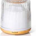 Plant Therapy Serenity Glass Diffuser, Elegant Glass Cover, Intermittent & Continuous Mist, Multiple Light Settings, Essential Oil Diffuser, 250 Square Feet Coverage