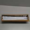 AIZESI 2PCS Tension Curtain Rod 43 to 73 Inch Shower Curtain Rod No Drilling, Never Rust, Adjustable Curtain Rod, Spring Tension Rods for Window, Bathroom, Kitchen, Doorway, White