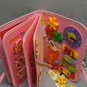 Busy Board Montessori Toys for 4 Years Old, Busy Books for Toddlers, Sensory Board Quiet Book Educational Activity Book for Toddlers 4-5, Toddler Travel Toys for Plane Car, Gifts for Boys Girls (Pink)