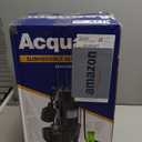 Acquaer 3/4HP Submersible Sewage Effluent Pump, Cast Iron, 115V 6400 GPH Automatic Tethered Float Switch, Sump Pump for Sump Basin, Basement, Residential Sewage, 2'' NPT Discharge