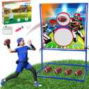 Throwing Target Game - American Football - Football Gifts for Kids 6-8 Boys 8-12 - Inspired Outdoor Fun for Children | Teenager | All Ages Perfect for Parties, Gatherings, and Family Events (Blue)
