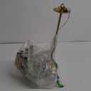 Gold Brass 6 Arm Chandelier with Crystal Pendant Cups 