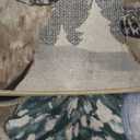 Artoid Mode Deer Tree Let It Sonw Snowflakes Christmas Kitchen Mats Set of 2, Winter Decor Low-Profile Kitchen Rugs for Floor - 17x29 and 17x47 Inch (Silver)