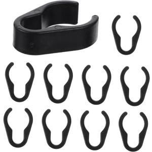 10Pcs Microphone Cable Clip, Plastic Mic Pole Wire Clips for Mic with an Inner Diameter of 15-20mm / 0.6-0.8in
