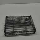 3 Tier Grey Storage Racks and Shelving - Heavy Steel Material Pantry Shelves - Adjustable Storage Shelf Metal Storage Rack Wire, Suitable for Warehouses, Closets, Kitchens