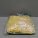 Womens Strapless Mini Dress Twist Knot Front Cut Out Babydoll Dress Smocked Backless Ruffle Hem Tube Dresses (Large, Yellow)