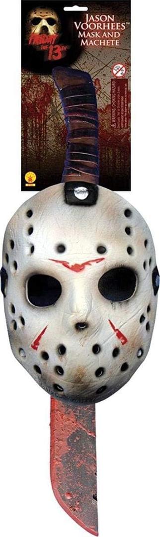 Rubies Costume Co. Men's Friday The 13th: Jason Mask and Machete Set