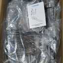 GADFISH Basketball Rebounder, 180 Rotatable Basketball Return Attachment with 3 Stable Large Hooks, Heavy Duty Basket Ball Accessories Ball Return Training Aid for 18" Rim Basketball Hoop