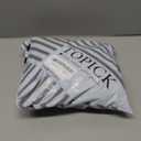 jinchan Boho Linen Kitchen Curtains 45 Inch Bohemian Geometric Striped Small Window Curtains Light Filtering Farmhouse Country Rustic for Bathroom Living Room 2 Panels Grey (Privacy | Grey on Beige)