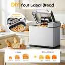 19-In-1 Bread Maker Machine, 2LB With Fruit & Nut Dispenser | 19 Programs, 2LB Capacity, Automatic Fruit & Nut Dispenser, 3 Loaf Sizes, 3 Crust Colors, 15H Timer And 1H Keep Warm