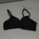 Women's Easy Does It No Dig Wire-Free Bra, Size Large, Rich Black 