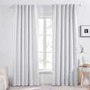 Deconovo Blackout Curtains  Room Darkening, Noise-Reducing, Thermal Insulated  Energy-Efficient Window Treatment for Bedroom, Living Room & Home Office  2 Panels, Star White, 52W x 95L Inch (52"W x 95"L (Pack of 2))