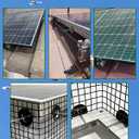 Solar Panel Bird Guard,6inx120ft Critter Guard for Solar Panels with 100pcs Fastener Clips,PVC Coated Galvanized Pigeon Solar Panel Mesh,Critter Guard with Plier,Gloves for Bird Proofing