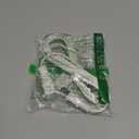 6 FT White Short Extension Cord 2 Prong Indoor Extension Power Cords Outdoor Electrical Cord with Single Plug 18AWG Extension Cable for Small Appliances Lamps, 1 Pack