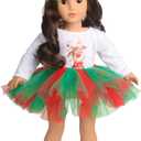 18 Inches Doll Clothes Christmas Deer Tutu Dress Fits 18 Inch Dolls