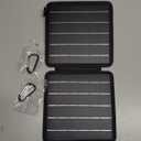 GOODaaa 10W Portable Solar Charger with Dual USB Outputs Super Handy Foldable Size 24% High Conversion Efficiency Solar Panels, Waterproof & Dustproof & Shockproof, Wide Compatibility