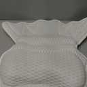 Bath Pillow Bathtub Pillow, Luxury Bath Pillows for Tub Neck and Back Support, Bath Tub Pillow Headrest with Soft 4D Mesh Fabric and Non-Slip Suction Cups, Relaxing Bath Accessories Spa Gifts (White)