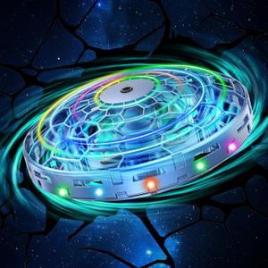 Flying Toy Drone for Kids360 Hands Free Motion Sensors Mini Drone with Cool LED Lights,Easy Indoor Small UFO Toy Flying Ball Drone for Kids -Blue