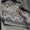 Foxmas 6x9 Area Rugs for Living Room, Machine Washable Vintage Rug, Non-Slip Low Pile Throw Rugs with Rubber Backing Washable Carpet for Bedroom Dining Room Kitchen Home Decor, Blue