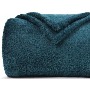 Plush Fleece Throw Blanket for Couch and Bed, Fluffy Fuzzy Cozy Lightweight Soft Blankets All Season Use (40x50 Inches,Teal)