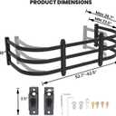 Truck Bed Extender,Aluminum Bilateral Retractable Tailgate Extender,52"-62.6"|23"26.7"|H18,Fits for Ford F150,Titan,ToyotaTundra,ChevySilverado,GMC Sierra,Ram 1500/2500/3500,with Pair of Brackets