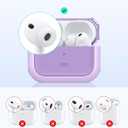 ESR for AirPods Pro 3 Case, Compatible with AirPods Pro Case 3rd Generation (2025), Compatible with MagSafe, Full Drop Protection Cover with Lanyard, Purple