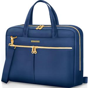 Ferkurn Laptop Bag Case Women Men Computer Bag Compatible with MacBook/HP/LG/Dell, Shoulder Strap Slim Carrying Messenger Briefcase, Blue, 14 Inch