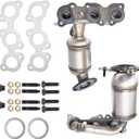 Front Left & Right Catalytic Converter Compatible with 2002-2006 Toyota Camry, 2002 2003 Lexus ES300 V6 3.0L 2004-2007 2008 Solara 2004 2005 2006 Camry ES330 V6 3.3L Direct-fit(EPA Compliant)