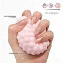 2026New Crunchy Squishy Noisy Stress Balls Ice Skin Fidget Sensory Toys for Anxiety Stress Relief Focus Relaxing, (2pcs) Pink+Blue, Easter Gifts