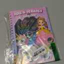 Homicozy Art & Craft Activity for Kids: Foil Fun Unicorns and Princess & Scratch Art Book 2-in-1, No Mess Art Crafts for Girls, DIY Creative Activity Kit, Gifts for Girls Ages 4, 5, 6, 7, 8, 9, Travel Toys