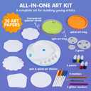 Klever Kits Spin Art for Kids, 2-in-1 Spin Spiro Machine Kit, Arts & Crafts Paint for Boys & Girls, Painting Spinner Toys Kits, DIY Birthday Gifts for Kids Age 6 and up