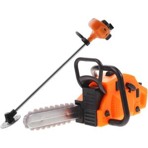 1 Set of Miniature Chainsaw Dollhouse Toy,Mini Fake Chainsaw Ornament for Dollhouse Fairy Garden Accessories Decoration