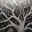 Large Canvas Wall Art Black and White Tree Picture Framed Prints Artwork Ready to Hang for Living Room Bedroom Modern Home Office Decor Size 30x60