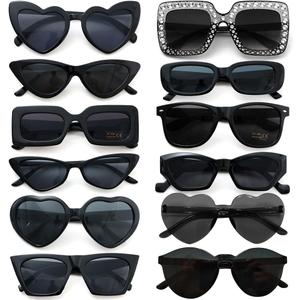 Party Sunglasses Bulk Black Sunglasses Pack Party Favor Retro Multipack Glasses Set for Women 8/12 Pack