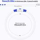 Light Up Dog Collar - Waterproof LED Dog Collar Rechargeble, TPU Cuttable Glow in The Dark Safety Dog Lights for Night Walking(Blue)