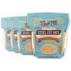 Bob's Red Mill Steel Cut Oats, 54oz (Pack of 4) - Non GMO, Whole Grain, Vegan, Kosher, BBD 02/16/2028