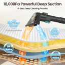 Portable Steam Carpet Cleaner, 203°F Steam & 18,000Pa Suction