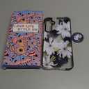 Boaretiu Cute Kawaii for Samsung Galaxy A16 Case with Stand - Fashion Cool 360 Rotate Ring Holder Kickstand Blue Flower for Women Girls Boys Teens Girly for Galaxy A16 Case