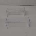 uxcell Shoes Display Stand Rack, 12"x4.5"x4" Acrylic Storage Shelf Holder Clear, 2 Pcs